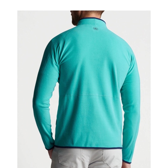 EUC Men's Peter Millar Lily Pad Thermal Flow Micro Fleece Half Zip Size LARGE - Picture 3 of 8